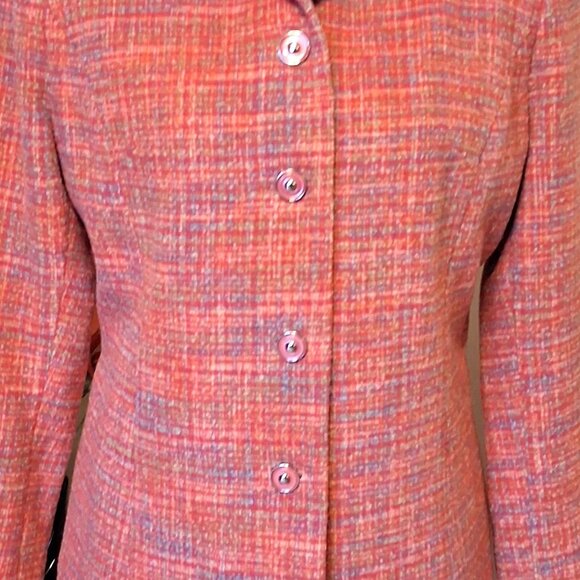 NWT Women’s Lined Pink Blazer Jacket Spring Fall Winter Jackets Tag Size 12 L - Picture 4 of 9